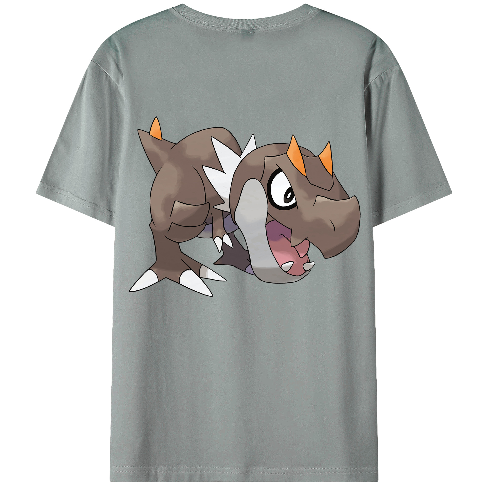 （画像用） ポケットモンスター Pokémon 綿100％ メンズ半袖Tシャツ（バックプリント） 通気性